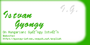 istvan gyongy business card